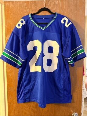 Autographed Curt Warner #28 Seattle Seahawks Jersey JSA Certified XL